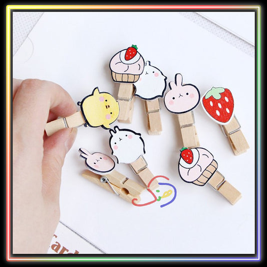 Cute Bunny Wooden Pegs