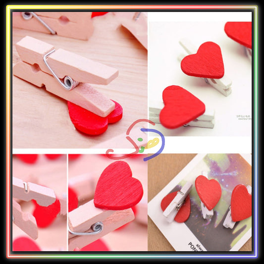 Heart Pegs (Red)