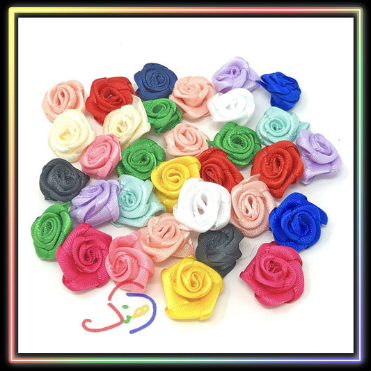Satin Ribbon Roses