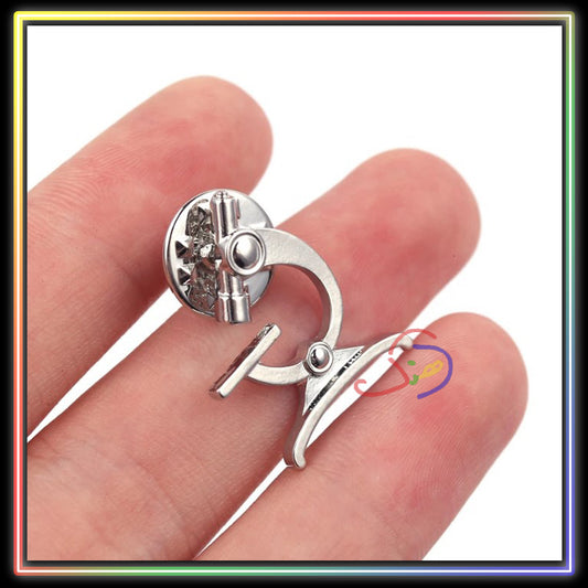Microscope Brooch