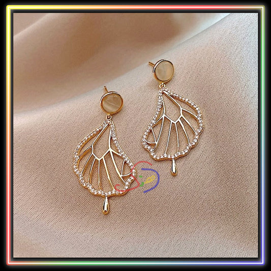 Crystal Shell Earrings