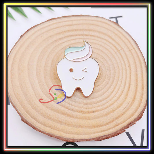 Smiling Tooth Brooch Pin