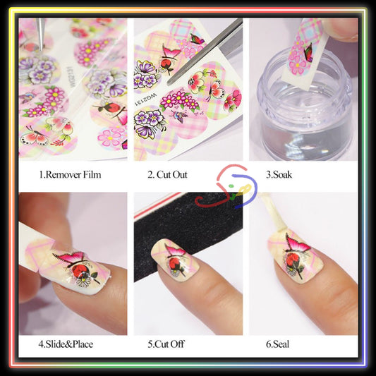 Water Decal Nail Art Stickers