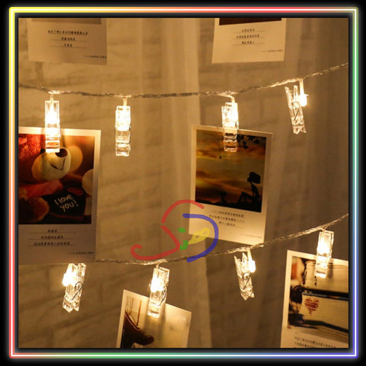 10 Clips LED Light String
