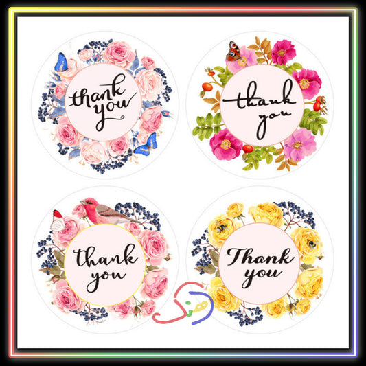 Thank you Stickers - Multi colored