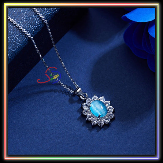 Blue Stone Necklace