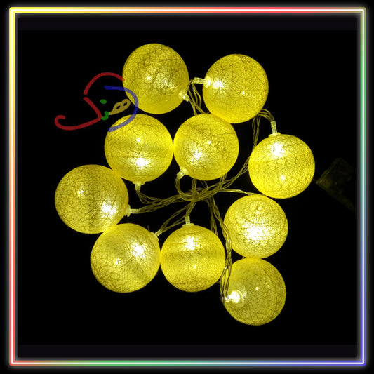 LED Light Balls String (Yellow)
