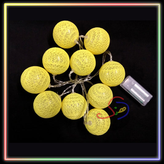 LED Light Balls String (Yellow)